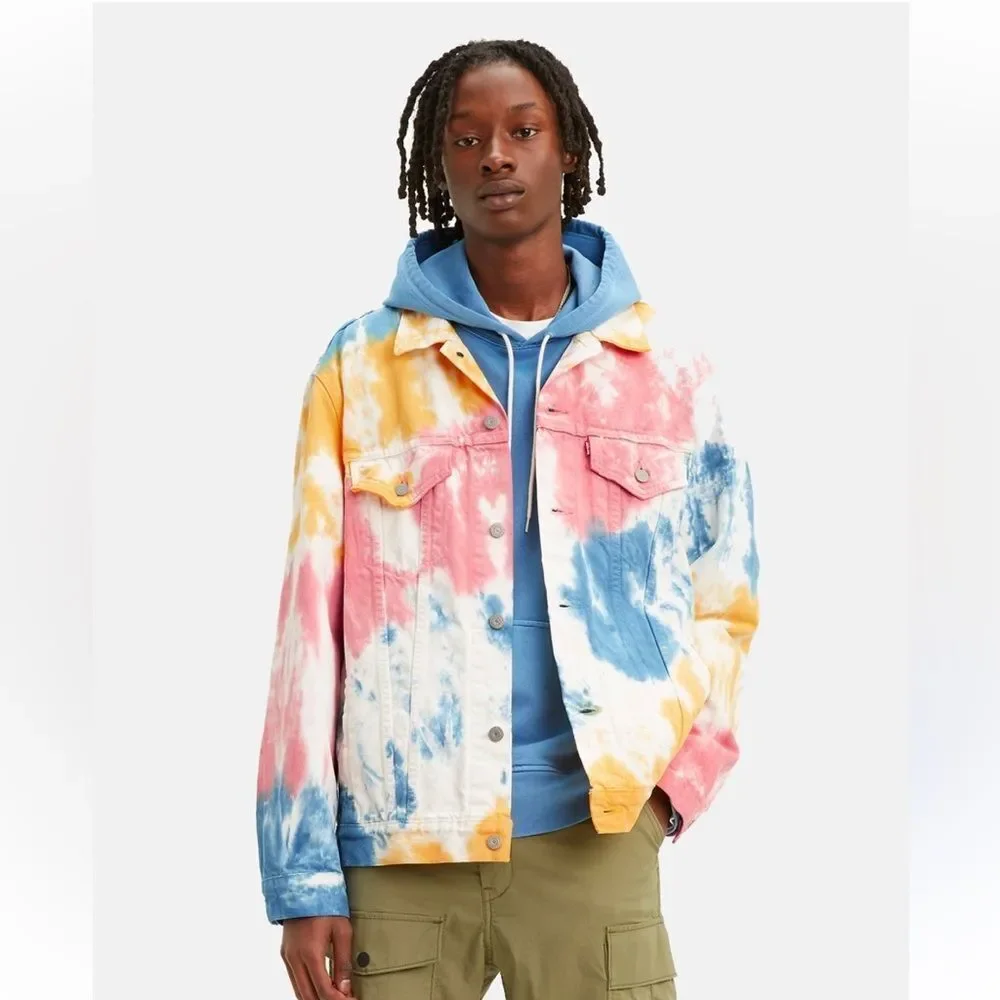Levi's Vibrant Tie-Dye Denim Jacket